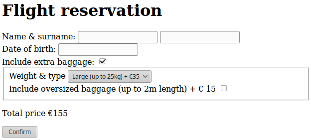 Form validation